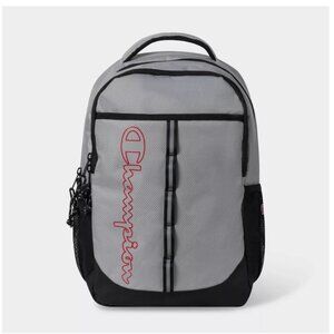 Champion Center Backpack –Medium Gray , Laptop Backpack with Padded Straps